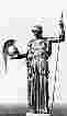 Афина, примеряющая выкованный Гефестом шлем (71,4Kb)